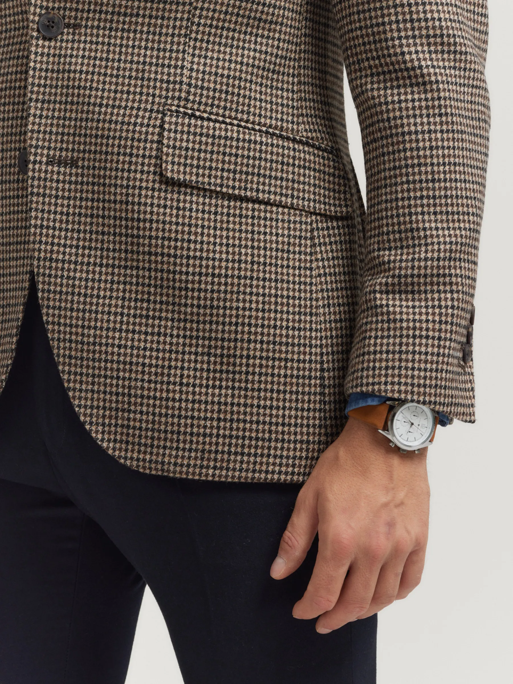 Alvaro Moreno AMERICANA CHARLIE TWIST MARRÓN-Hombre Americanas