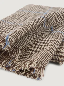 Alvaro Moreno BUFANDA CHECKS MARRÓN-Hombre Bufandas