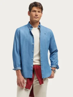 Alvaro Moreno CAMISA DENIM B.DOWN-Hombre Casual