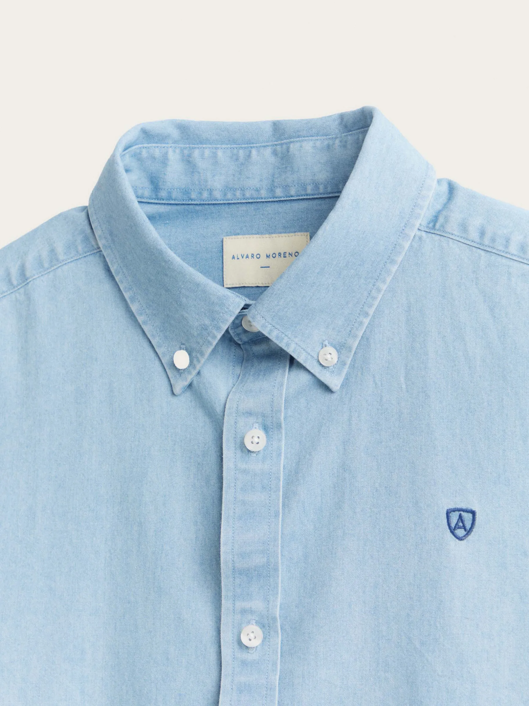 Alvaro Moreno CAMISA DENIM B.DOWN-Hombre Casual