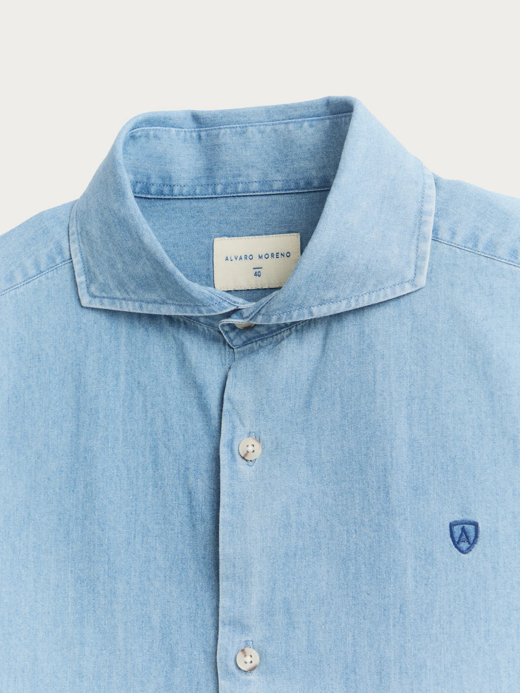 Alvaro Moreno CAMISA DENIM JACK-Hombre Casual