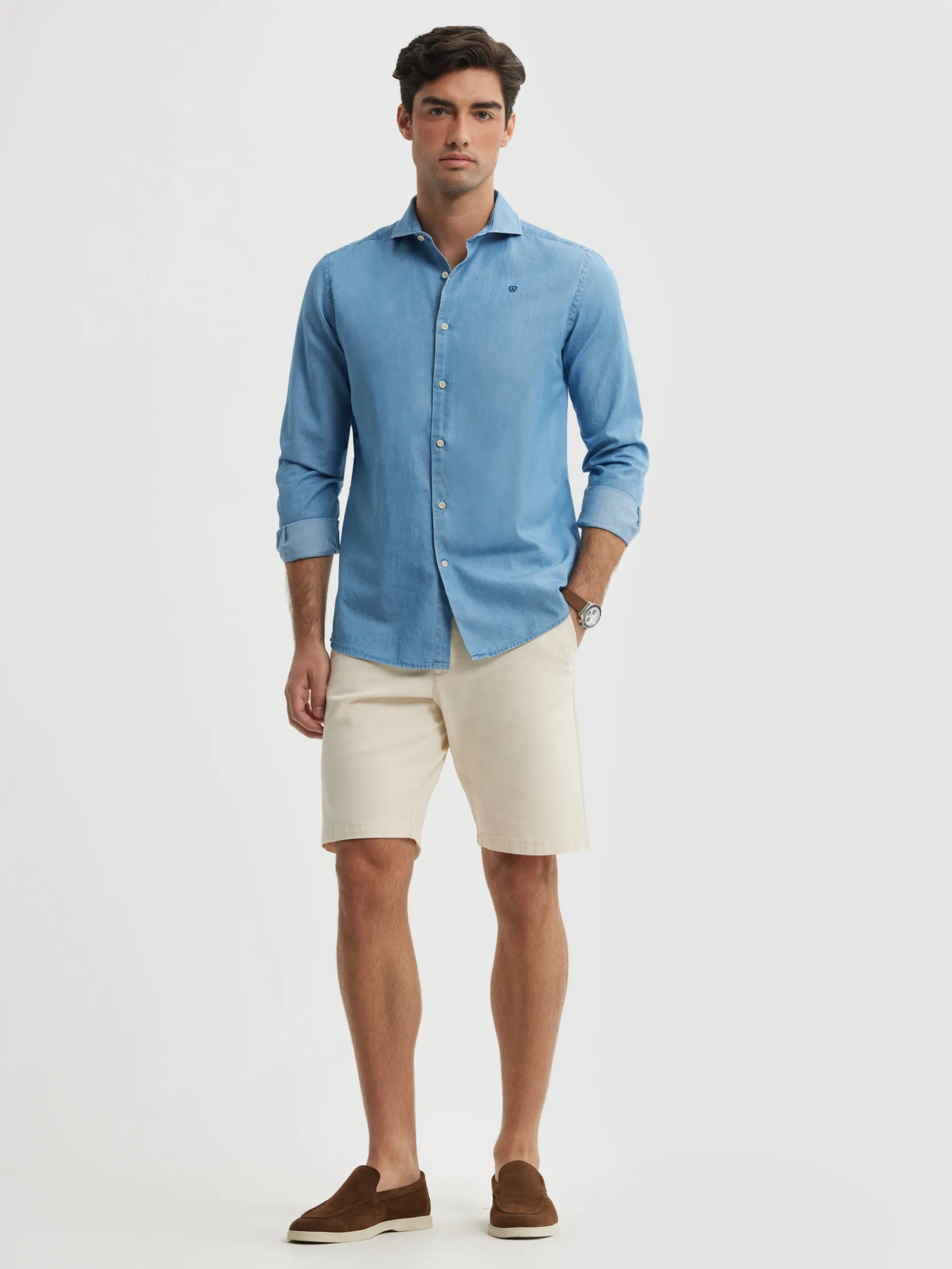 Alvaro Moreno CAMISA DENIM JACK-Hombre Casual