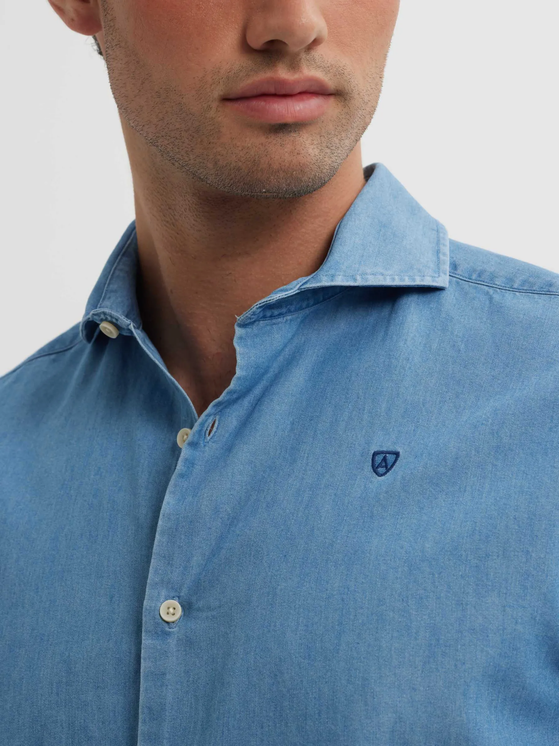 Alvaro Moreno CAMISA DENIM JACK-Hombre Casual