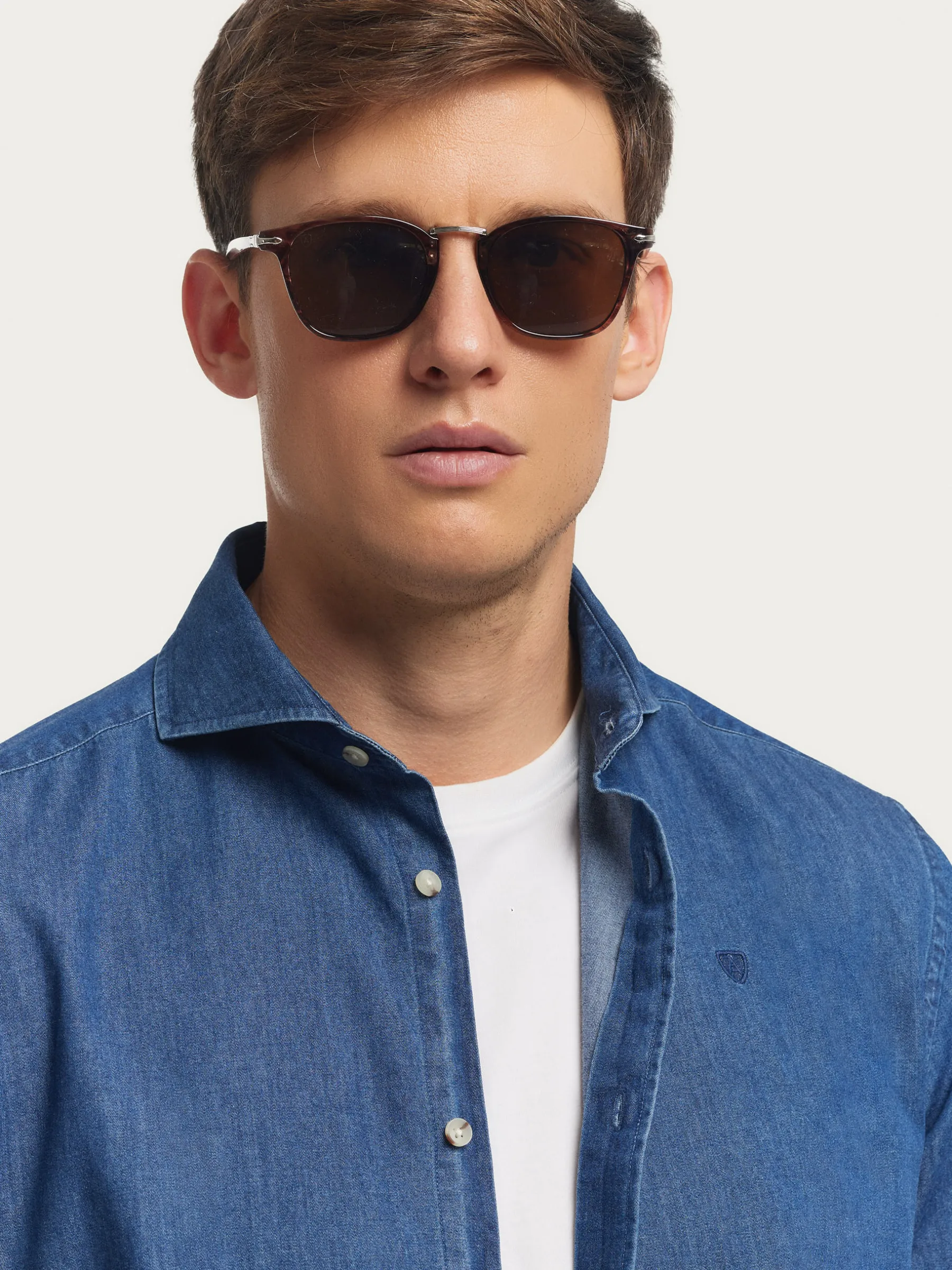 Alvaro Moreno CAMISA DENIM JACK-Hombre Casual