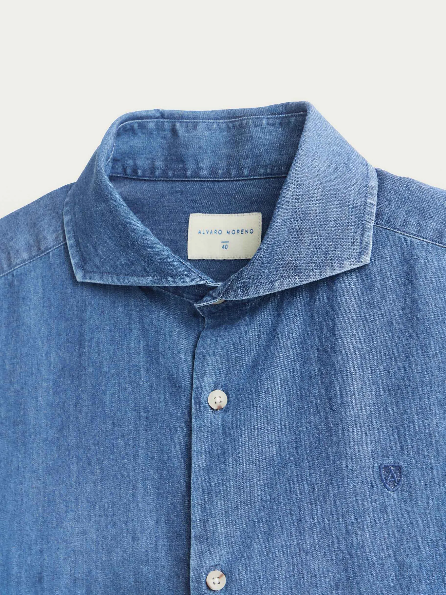 Alvaro Moreno CAMISA DENIM JACK-Hombre Casual