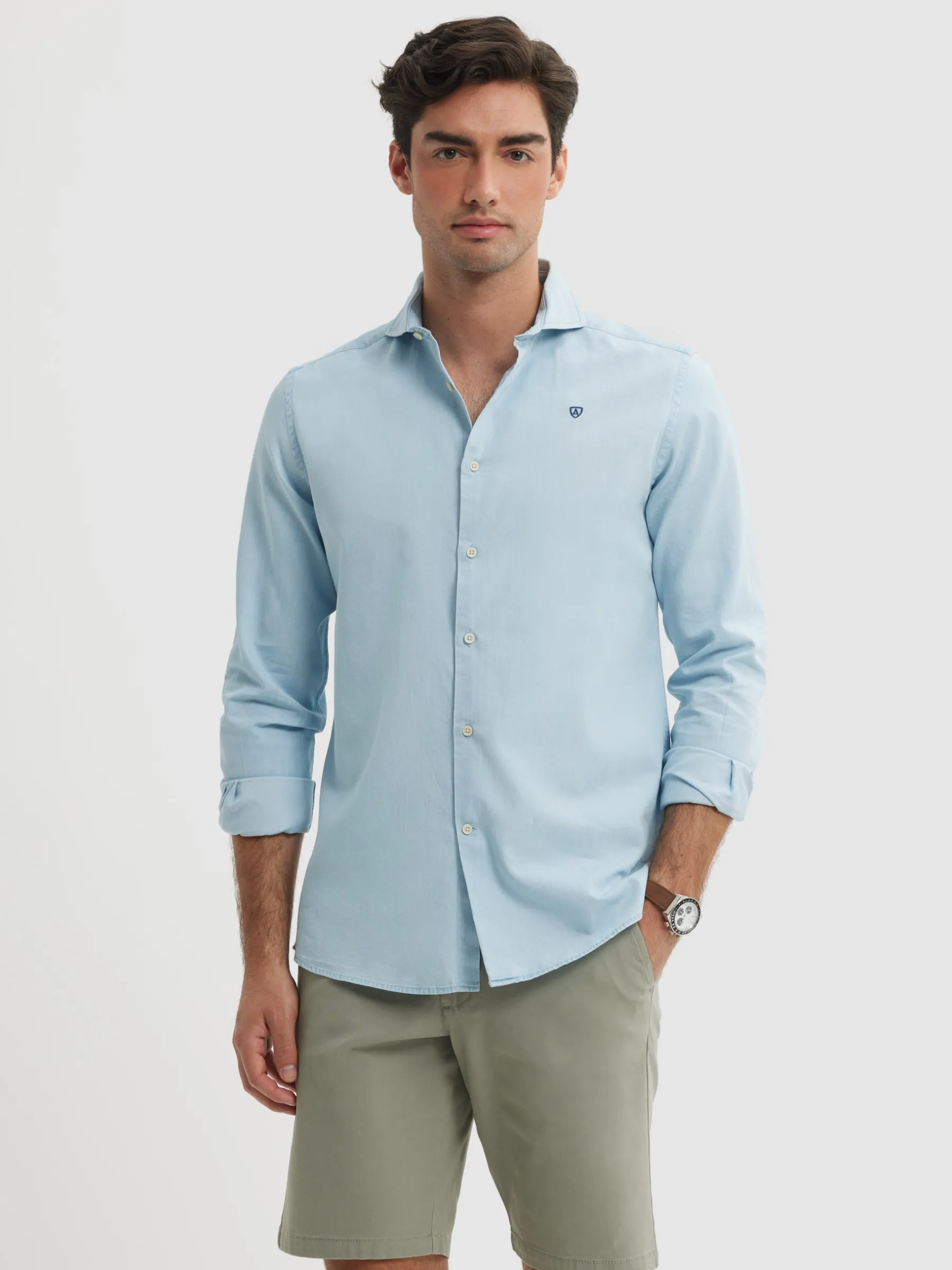 Alvaro Moreno CAMISA DENIM JACK-Hombre Casual