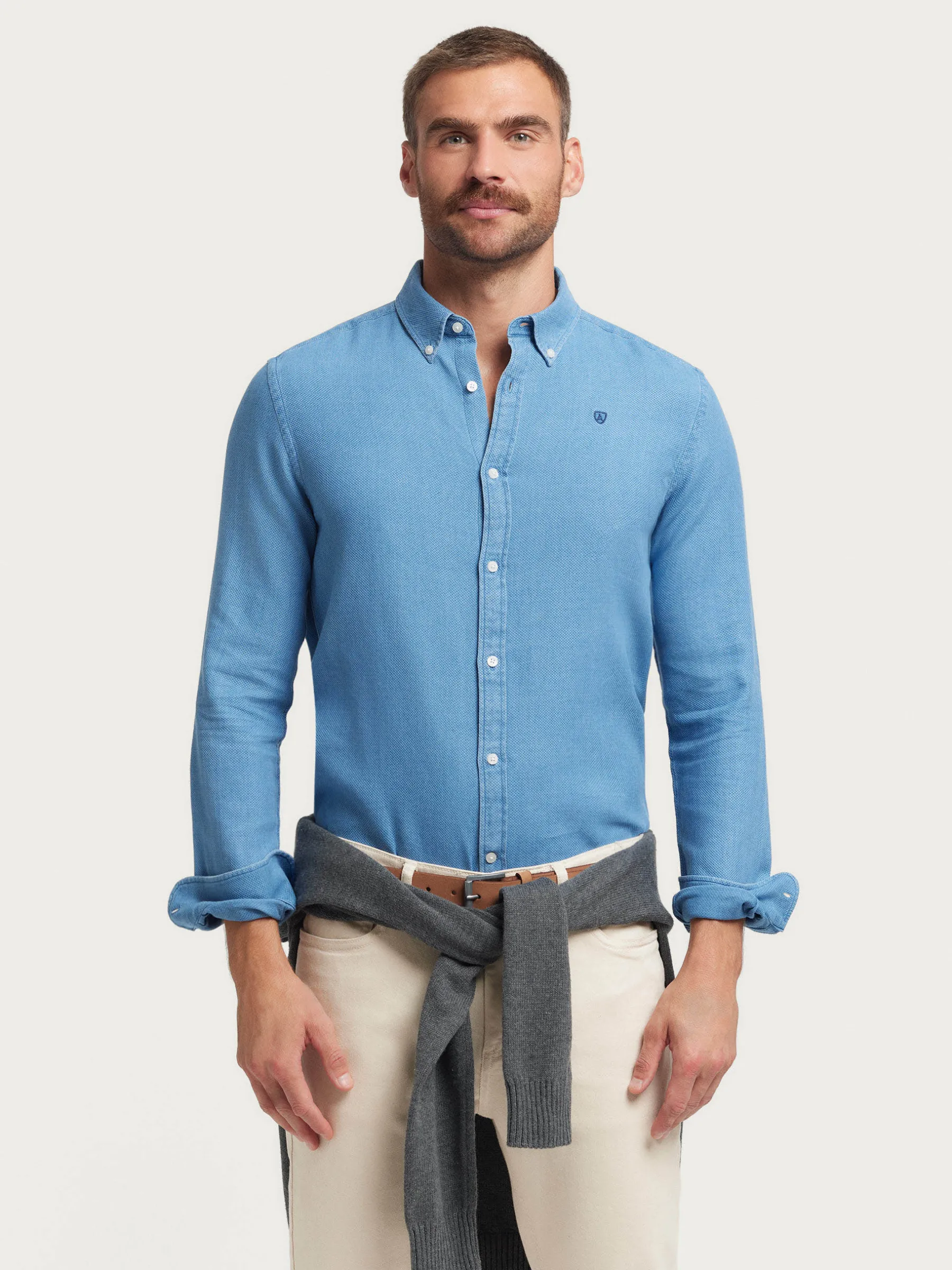 Alvaro Moreno CAMISA DENIM NIDO-Hombre Casual
