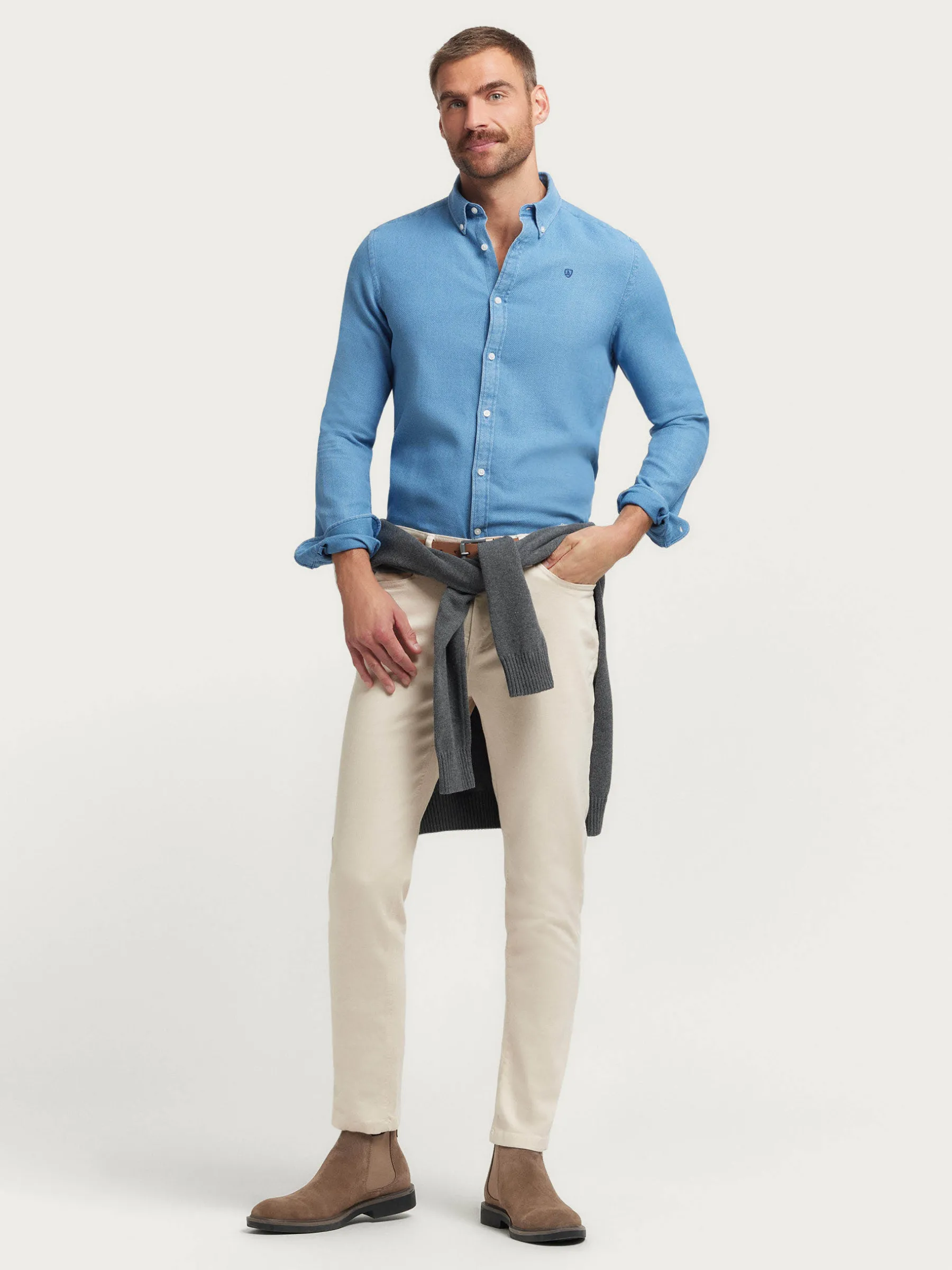 Alvaro Moreno CAMISA DENIM NIDO-Hombre Casual