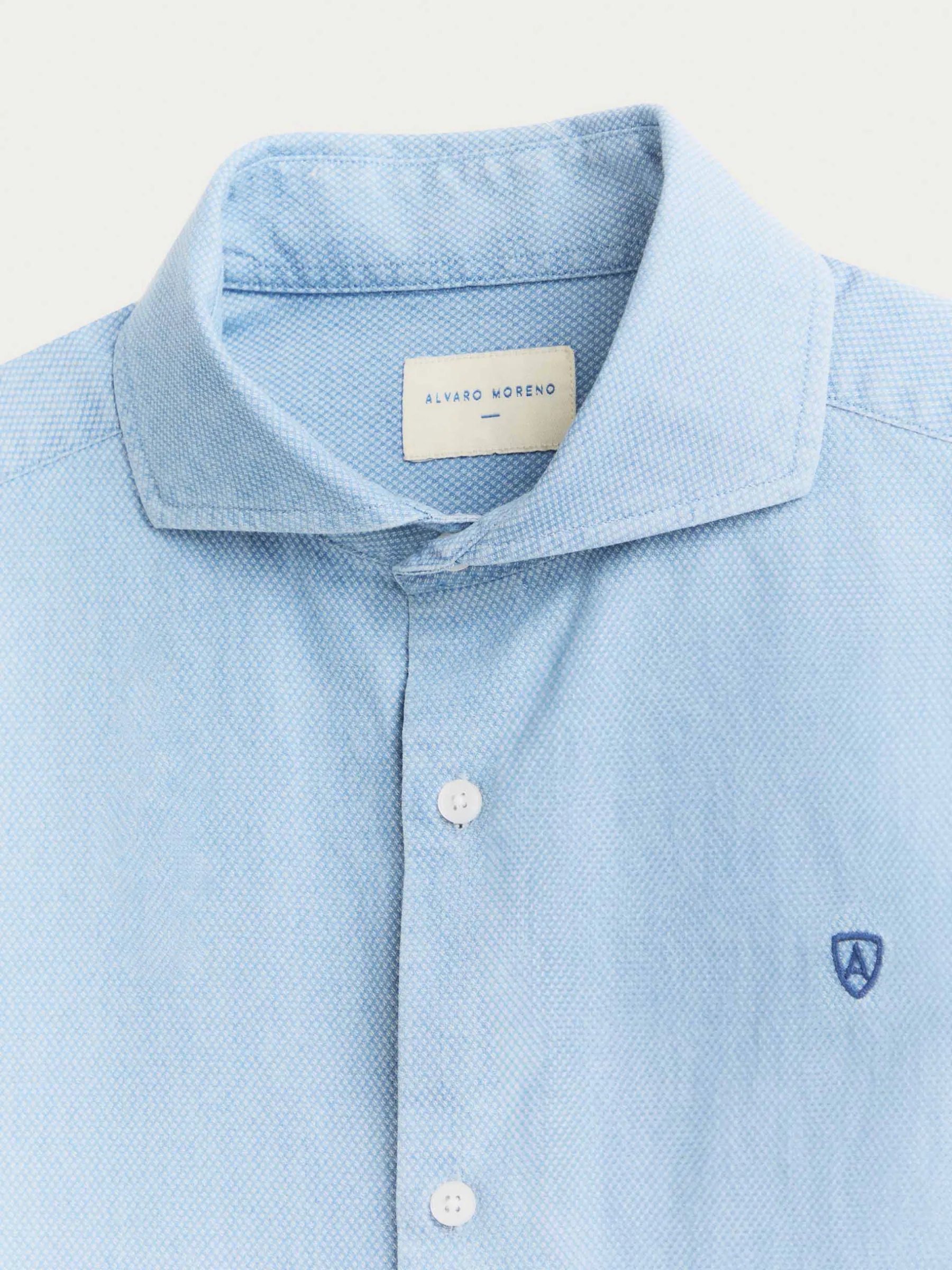 Alvaro Moreno CAMISA DENIM STRUCTURE-Hombre Casual