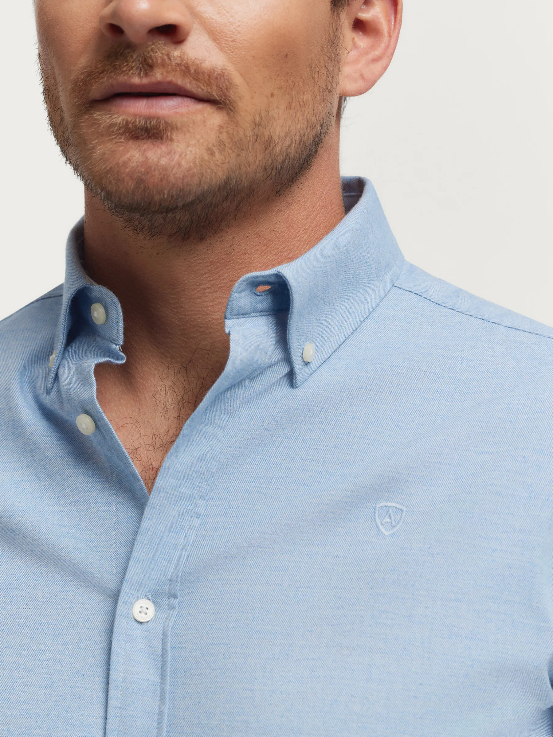 Alvaro Moreno CAMISA FLANNEL TWILL-Hombre Franela