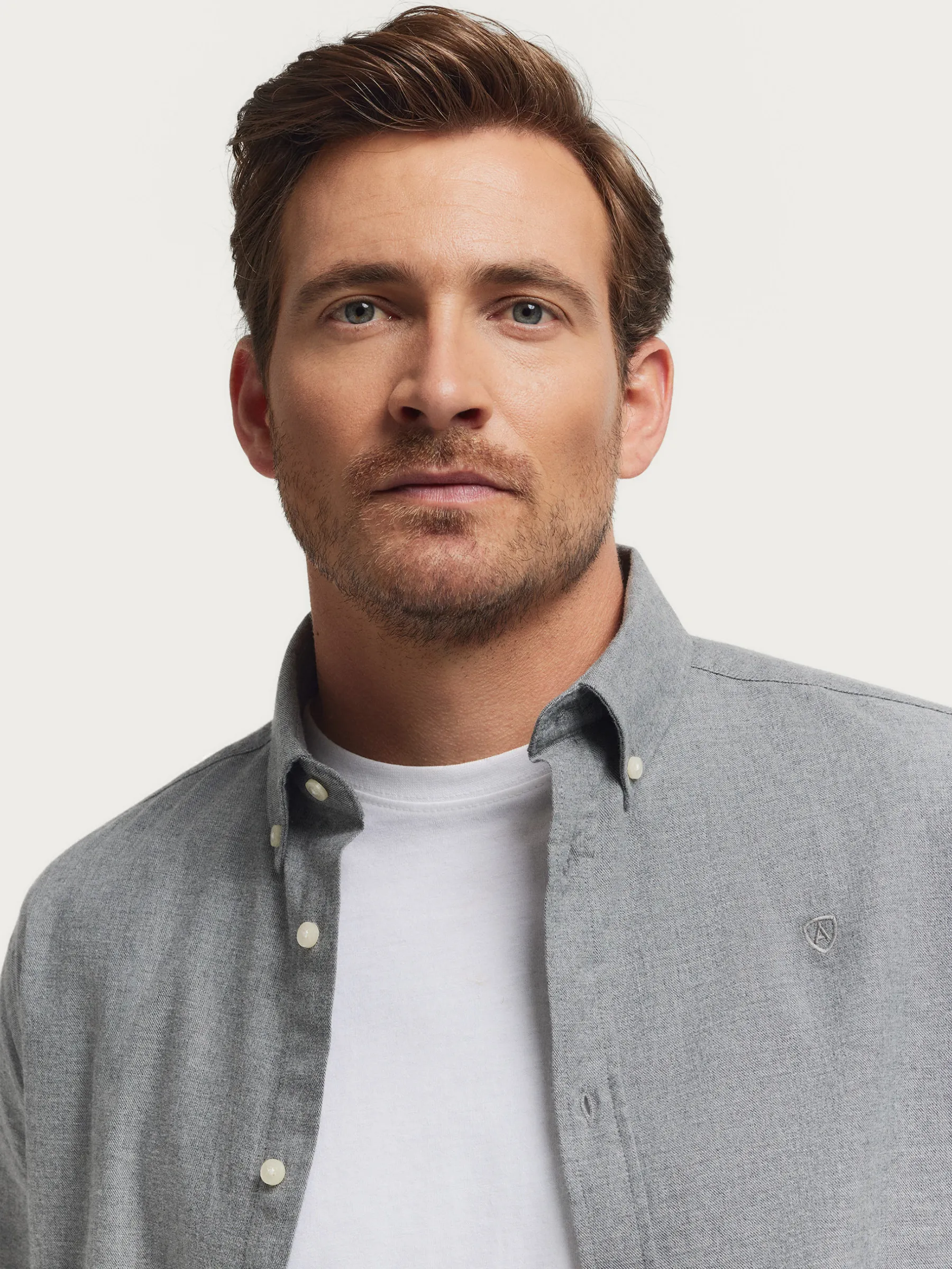 Alvaro Moreno CAMISA FLANNEL TWILL-Hombre Franela