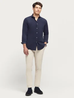 Alvaro Moreno CAMISA MICROPANA JACK AZUL MARINO-Hombre Casual