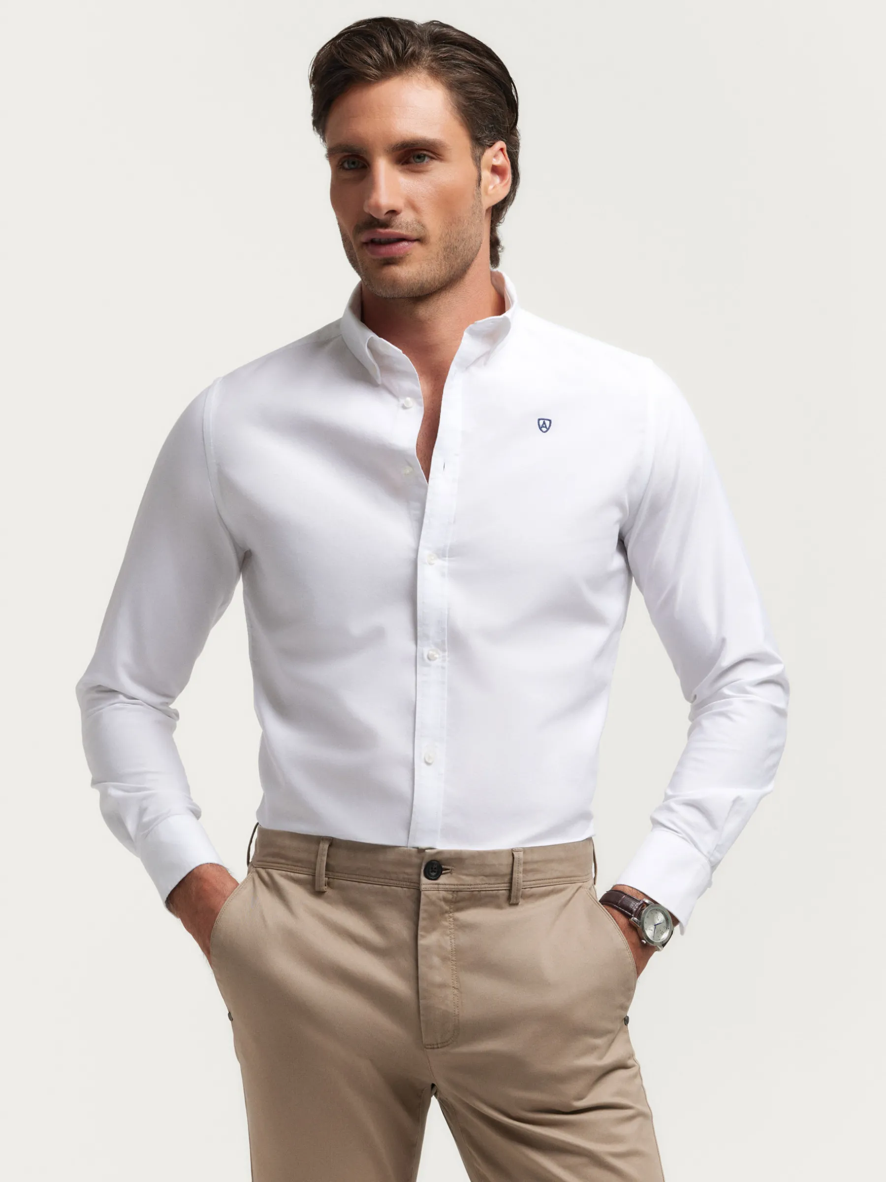 Alvaro Moreno CAMISA OXFORD BASIC-Hombre Oxford