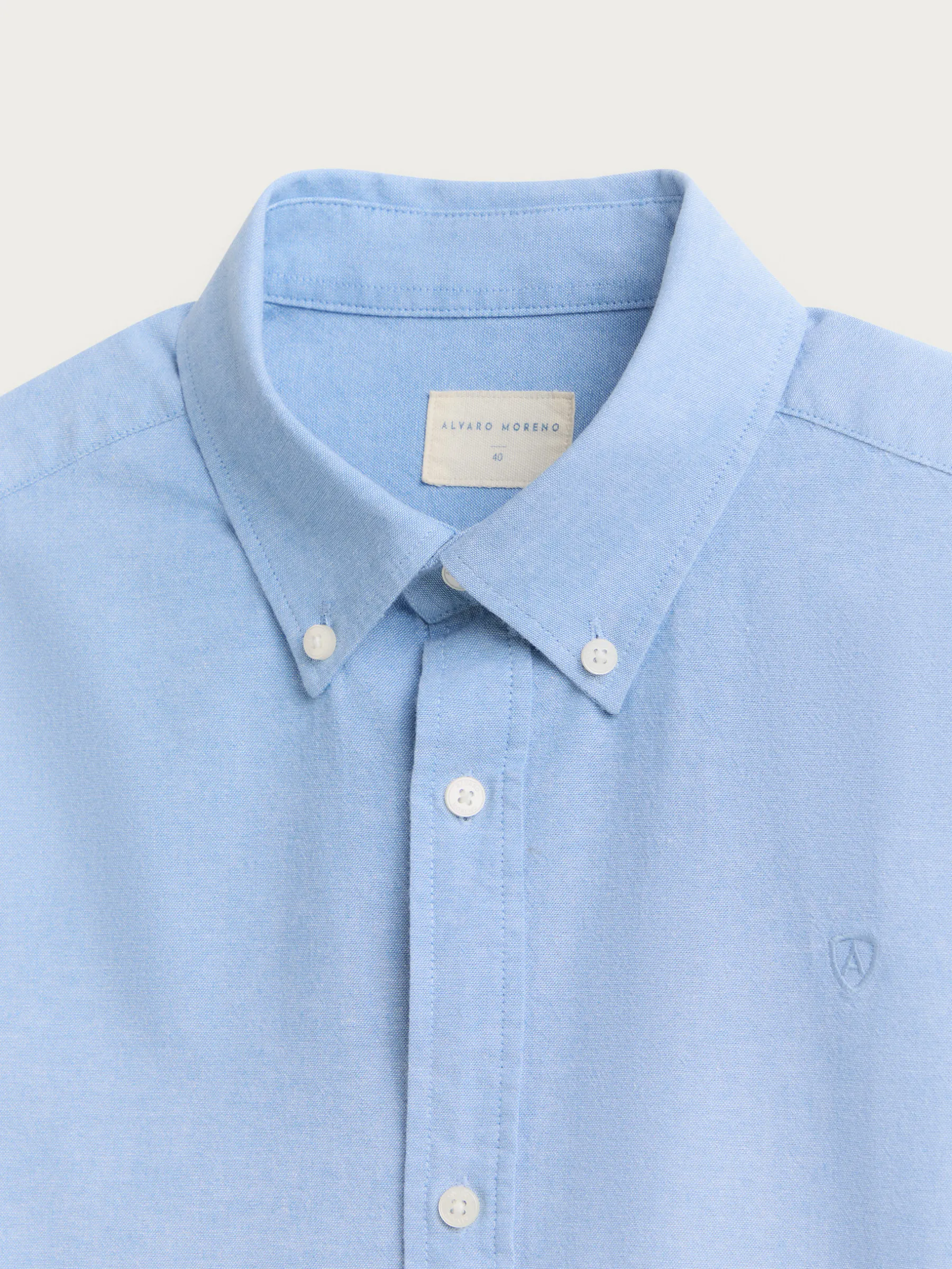 Alvaro Moreno CAMISA OXFORD CHAMBRAY-Hombre Oxford