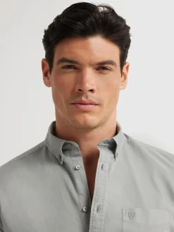 Alvaro Moreno CAMISA OXFORD POCKET DYE-Hombre Oxford