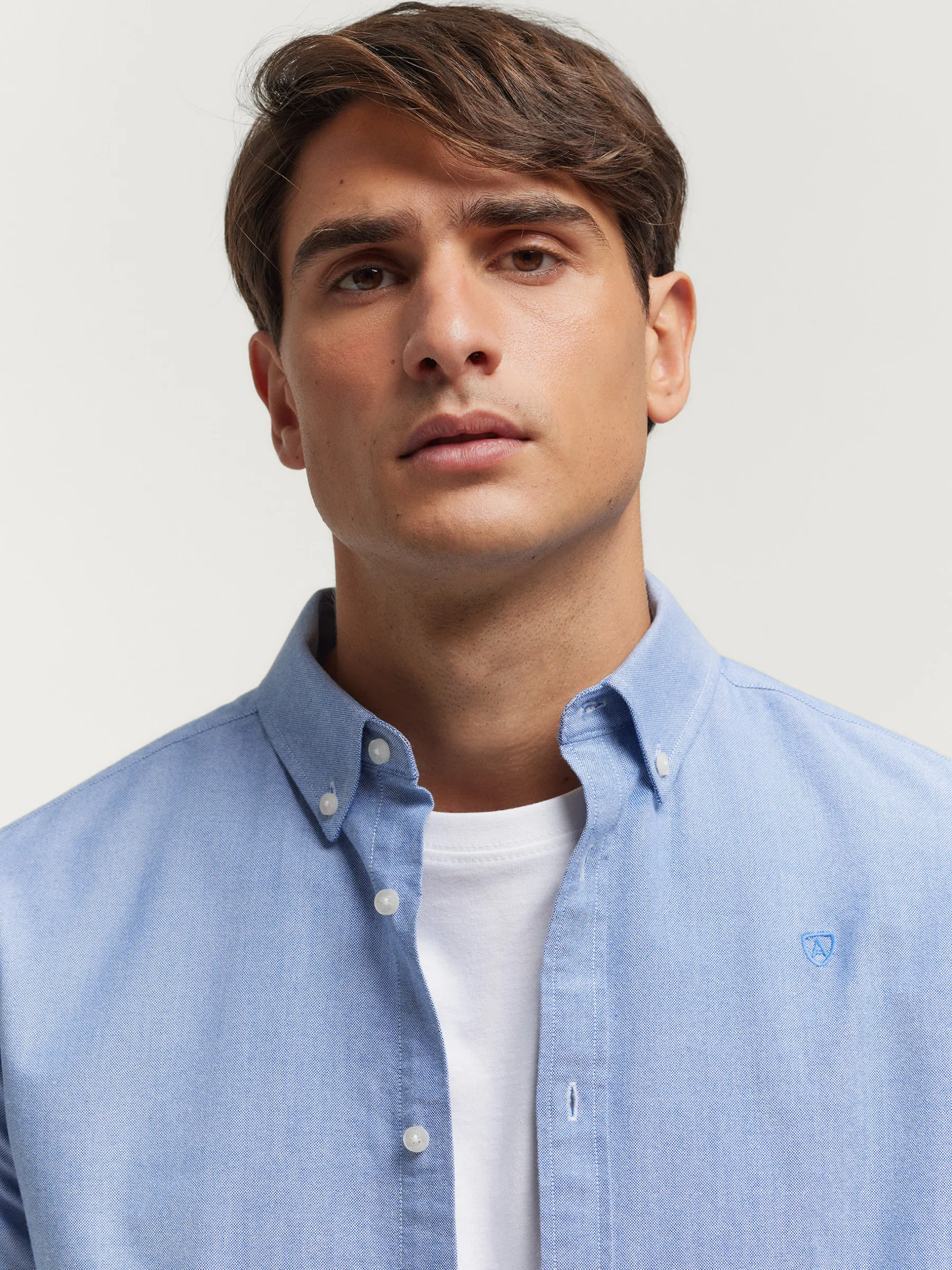 Alvaro Moreno CAMISA OXFORD SOLID-Hombre Oxford