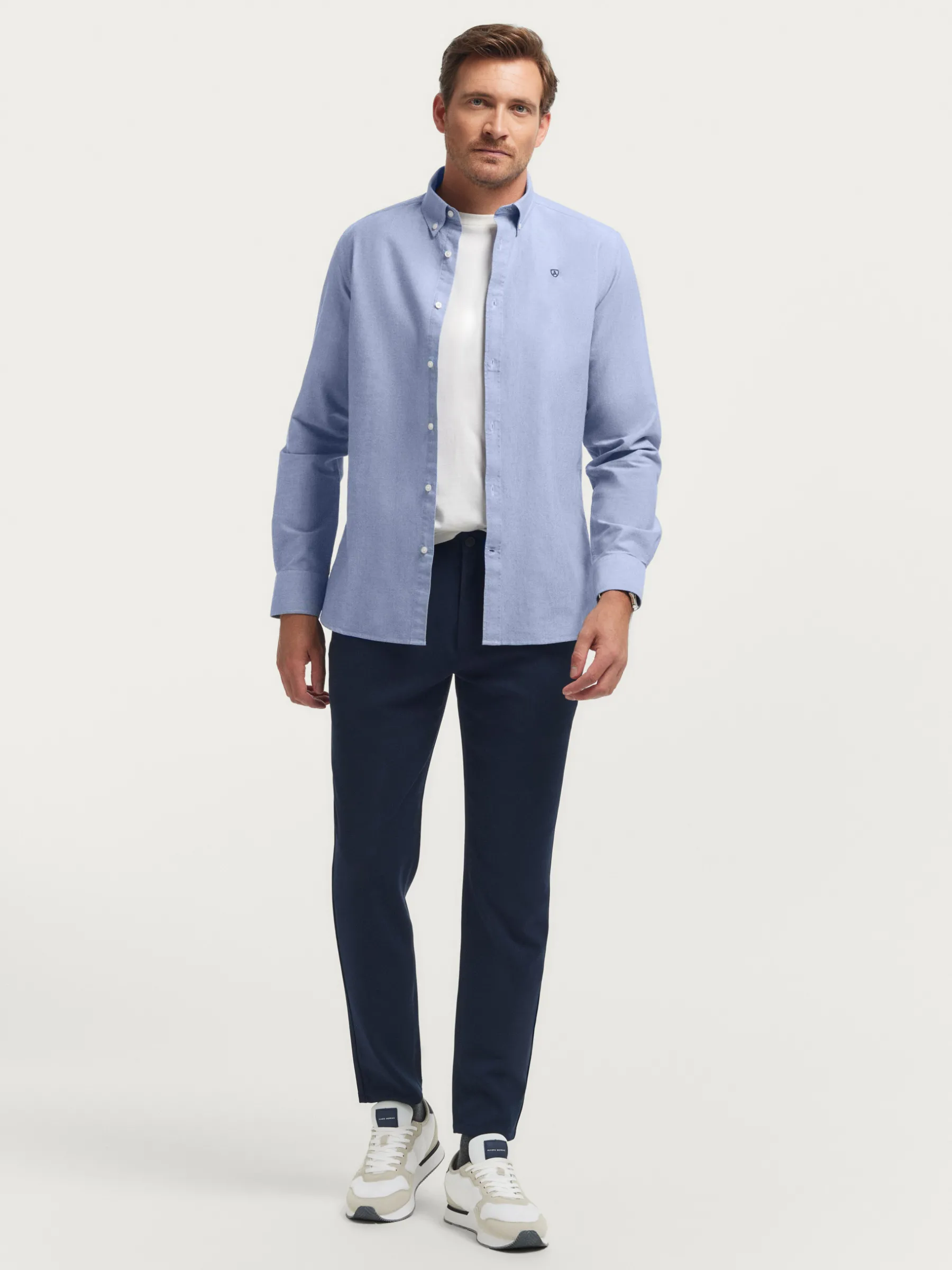 Alvaro Moreno CAMISA OXFORD SOLID-Hombre Oxford