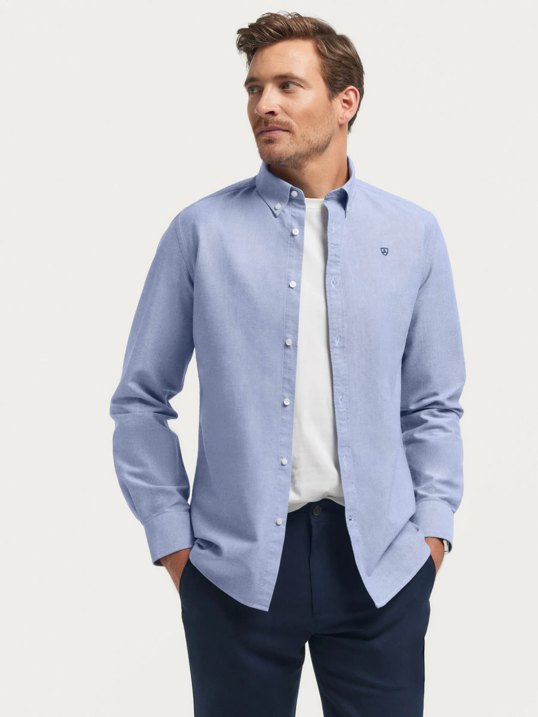 Alvaro Moreno CAMISA OXFORD SOLID-Hombre Oxford