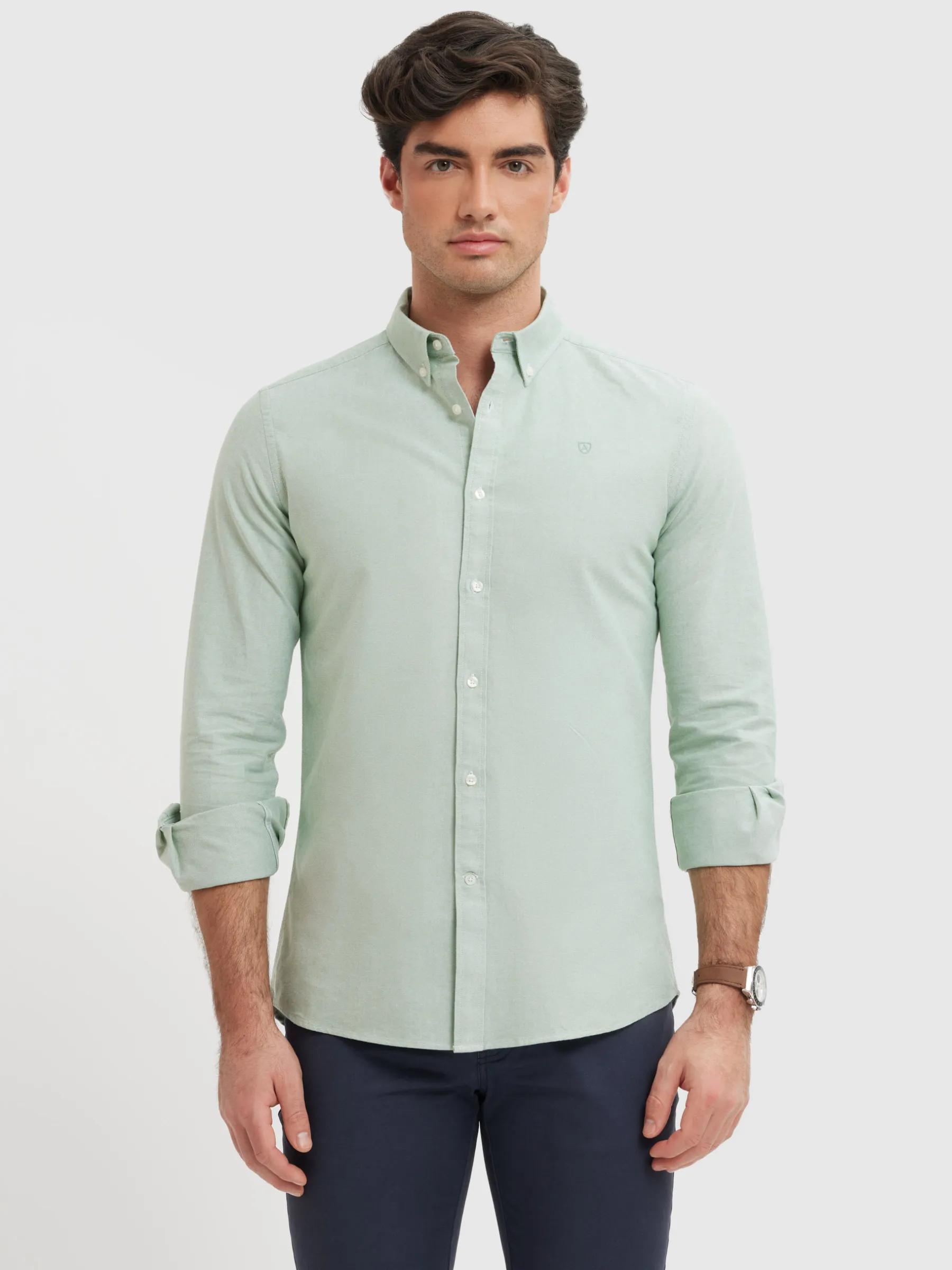 Alvaro Moreno CAMISA OXFORD SOLID-Hombre Oxford