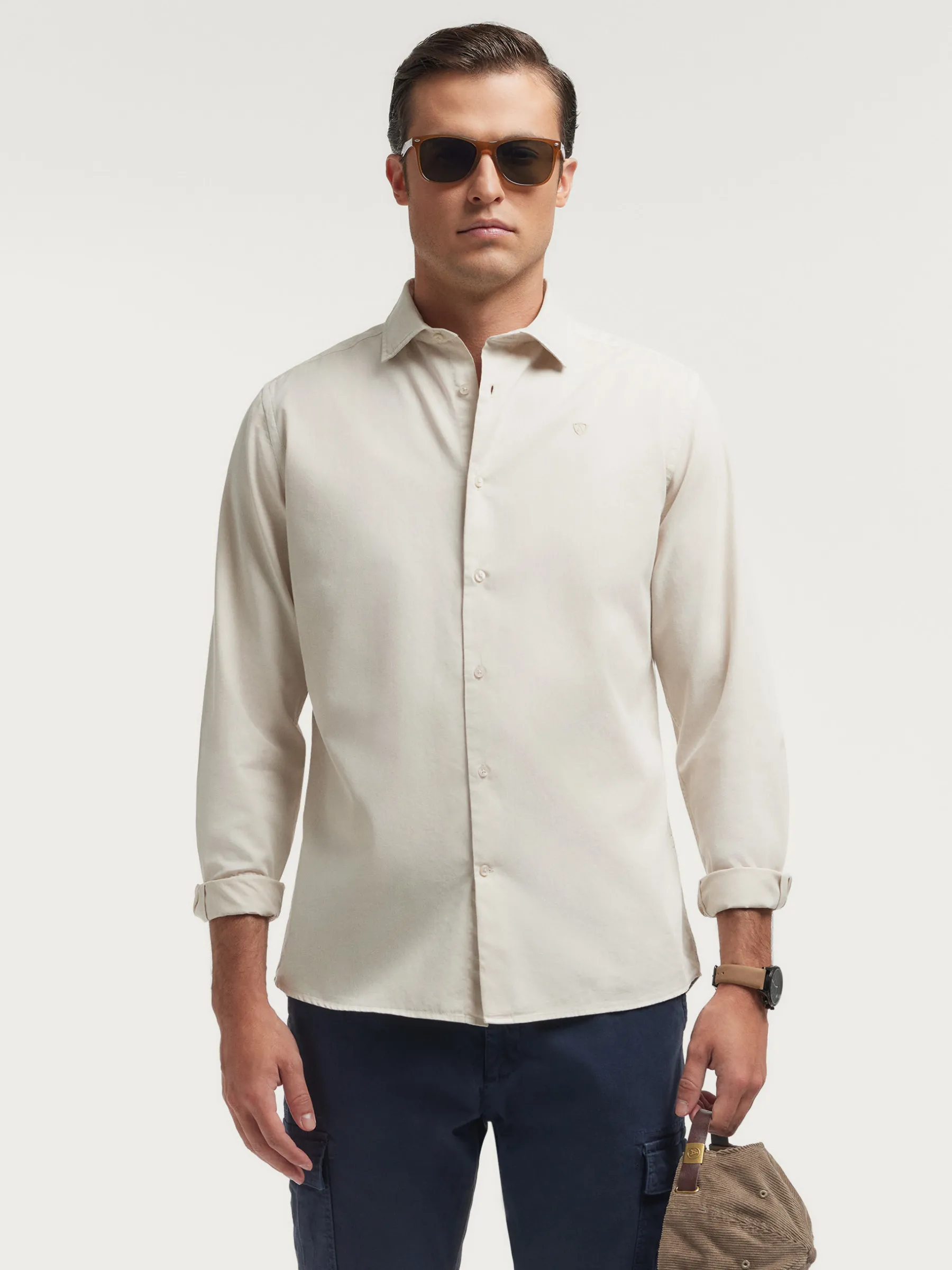 Alvaro Moreno CAMISA TWILL DYE-Hombre Casual