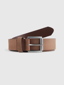 Alvaro Moreno CINTURON NOBUCK MARRÓN-Hombre Cinturones