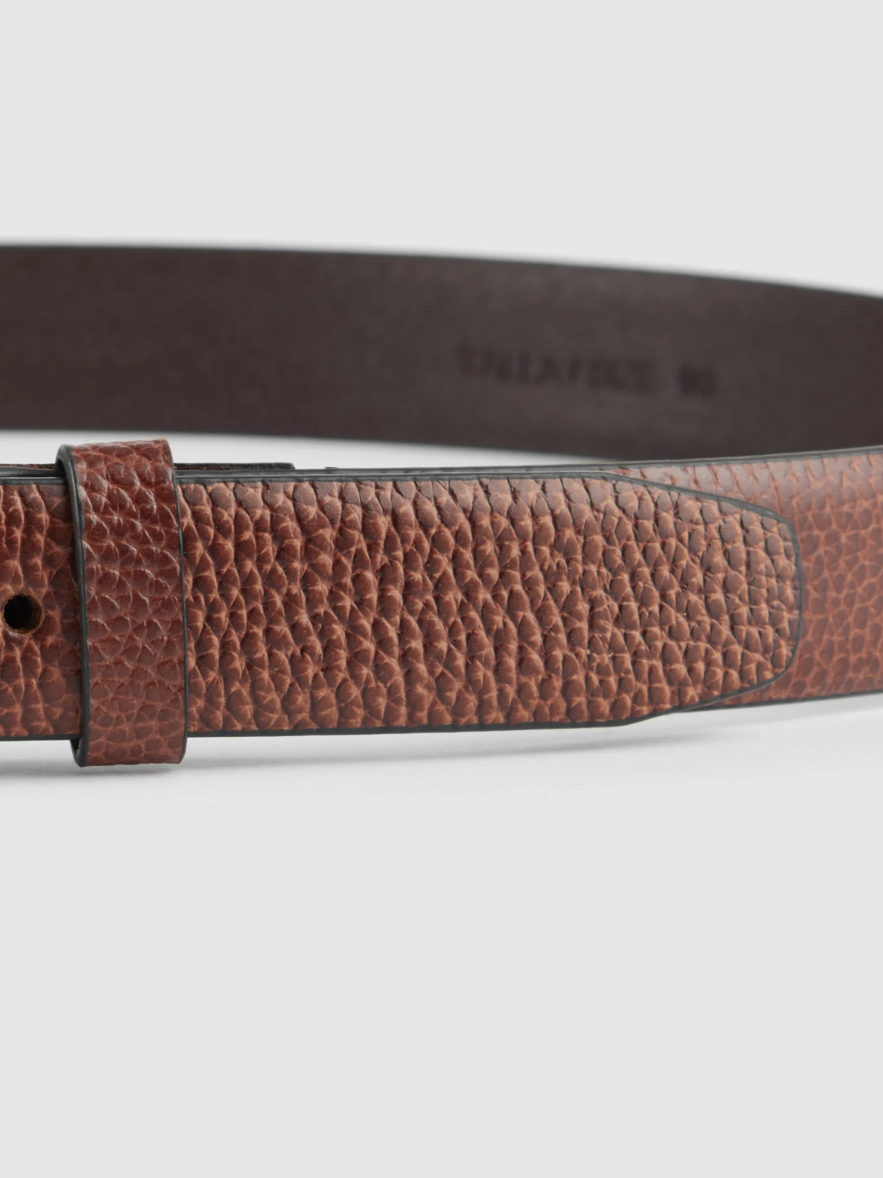 Alvaro Moreno CINTURON VESTIR LEATHER MARRÓN-Hombre Cinturones