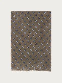 Alvaro Moreno FOULARD PRINT MARRÓN-Hombre Foulares