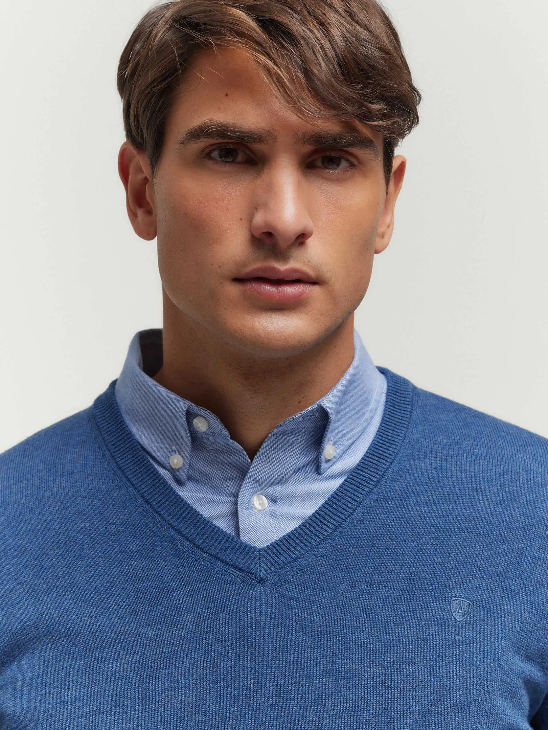 Alvaro Moreno JERSEY V-NECK TRENDY-Hombre Jerséis