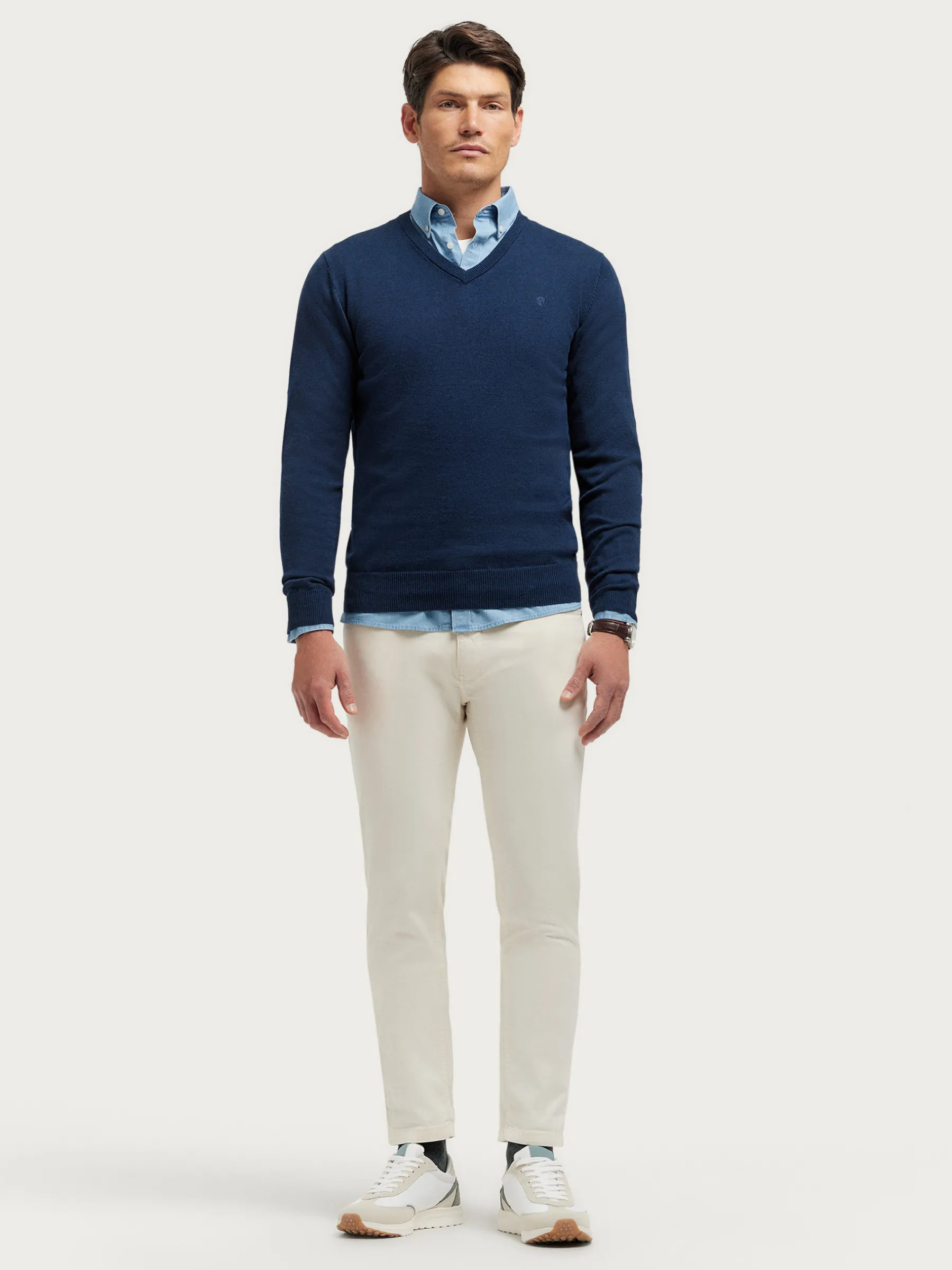 Alvaro Moreno JERSEY V-NECK TRENDY-Hombre Jerséis