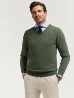 Alvaro Moreno JERSEY V-NECK TRENDY-Hombre Jerséis