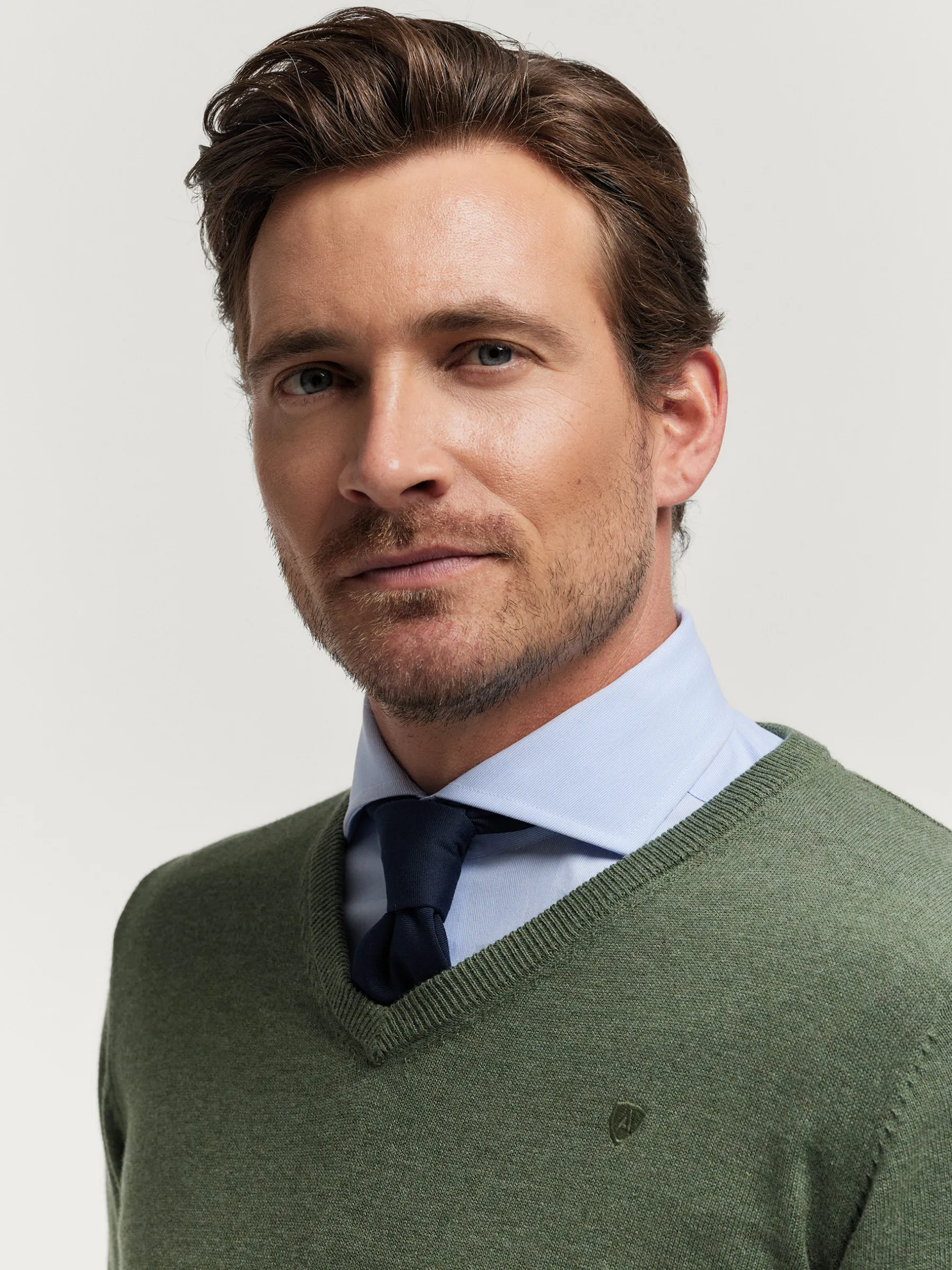 Alvaro Moreno JERSEY V-NECK TRENDY-Hombre Jerséis