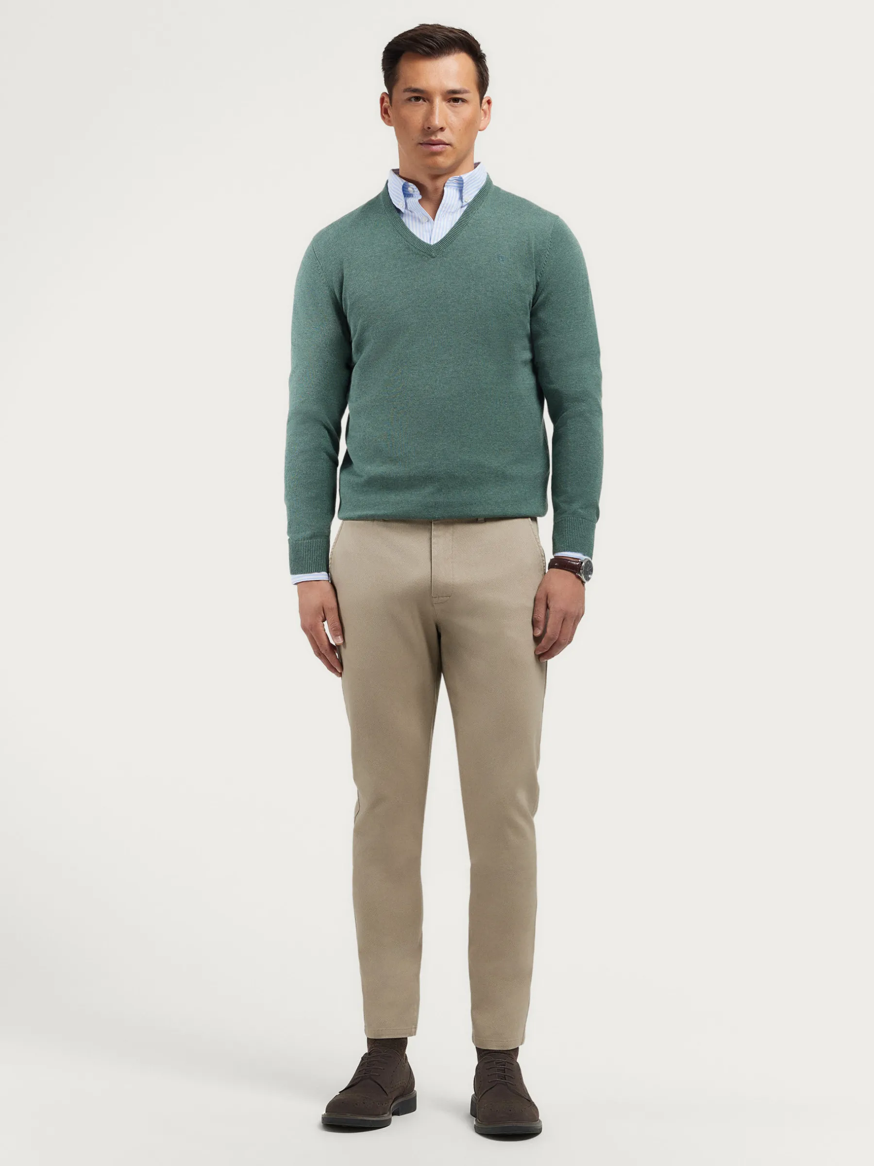 Alvaro Moreno JERSEY V-NECK TRENDY-Hombre Jerséis