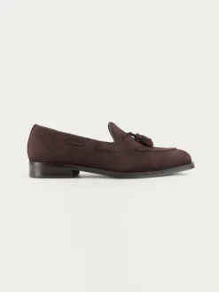 Alvaro Moreno MOCASIN SERRAJE BORLAS MARRÓN-Hombre Vestir