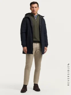 Alvaro Moreno PARKA RATCHED REVERSIBLE | MARRÓN-Hombre Cazadoras Y Parkas