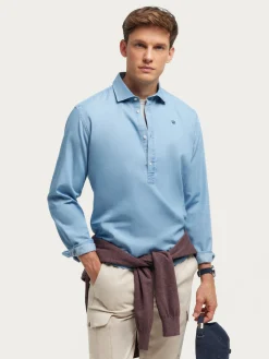 Alvaro Moreno POLERA DENIM-Hombre Poleras|Casual